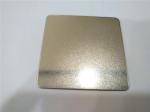 Sand blast champagne color decorative stainless steel metal sheet made in china