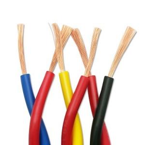 China Double Core Wire Cable for Lighting 20AWG 18AWG 17AWG 15AWG 13AWG PVC Insulation Material wholesale