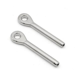 China Stainless Steel Aisi 316 Wire Rope Fittings Eye Type Terminals wholesale