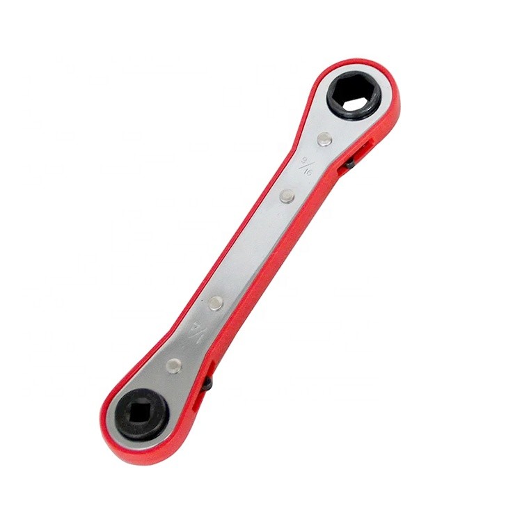 Silver Refrigeration Ratchet Wrench Double Ratchet Ring Spanners CT - 123L