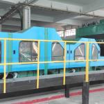 Low cost jacquard carpet needle punching production line