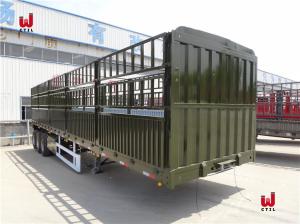 China Tri Axles Truck Semi Trailers 60t Horse Livestock Trailers wholesale