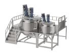 Liquid Blending Vacuum Emulsifier Mixer With Hydraulic Lifting Lid