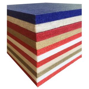 China Hotel Polyester Acoustic Panels Fireproof Material Low Melt Staple wholesale