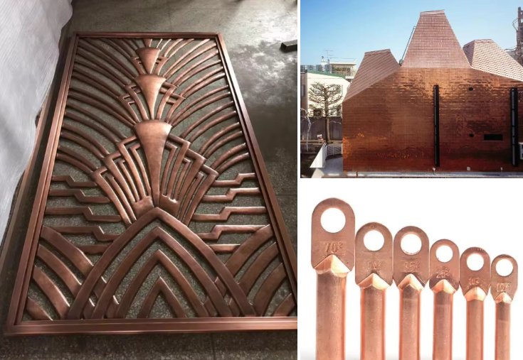 Premium Decorative Brass & Copper Sheets 0.15mm-2.2mm 1/4H Temper For Construction, Electronics