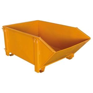 China 4 Tonne 2000ltr Fork Truck Tipping Skip Forklift Skip Bins Yellow wholesale