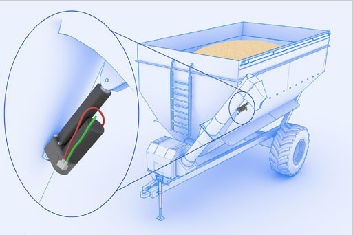 Industria Linear Actuator With Feedback Potentiometer 12VDC motor 450lbs force IP65 12inch stroke