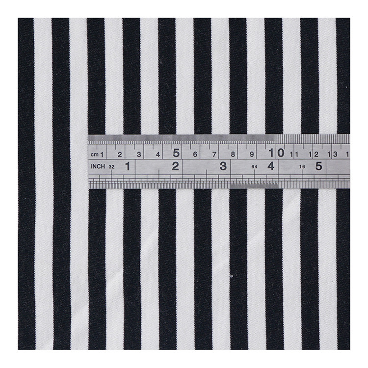 Yarn Dyed Cotton French Terry Fabric Stripe Breathable Soft 32S Material