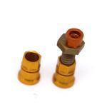 Milling CNC Brass Parts Black Oxide Coating Brass Connector Bolts