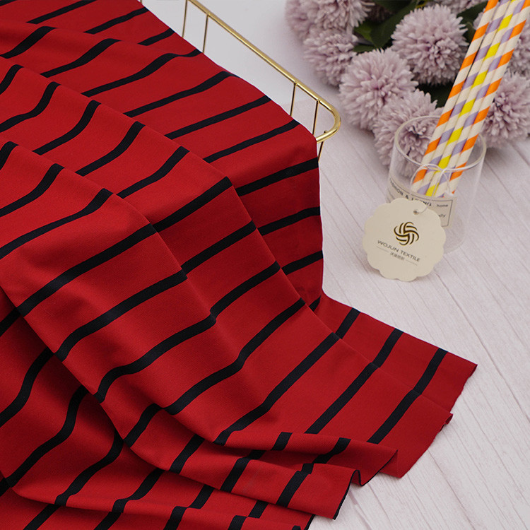 Breathable Mercerized Cotton Fabric Striped Yarn Dyed For Polo Shirt
