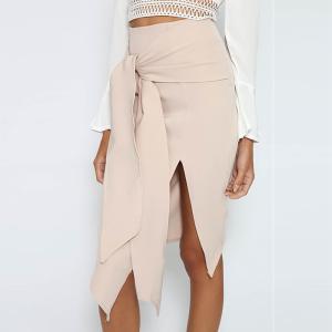 China hot sell sexy half skirt front split wholesale