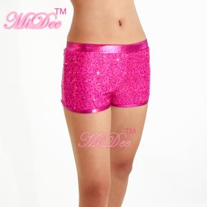 China Metallic Edged Hip Hop Dance Costumes Gym Colored Sequin Dance Shorts For Stage Performance wholesale
