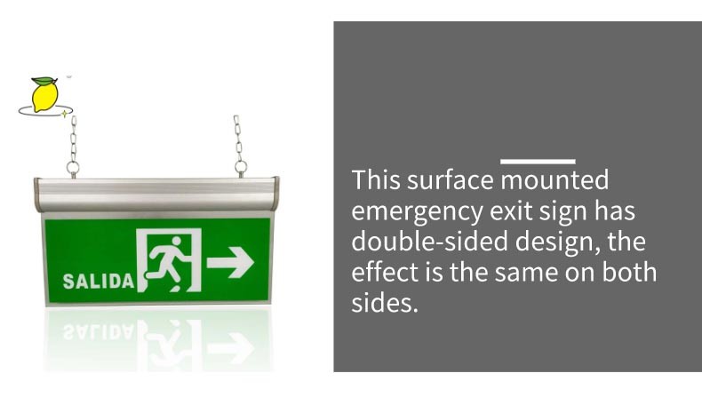 3W LED Emergency Exit Sign