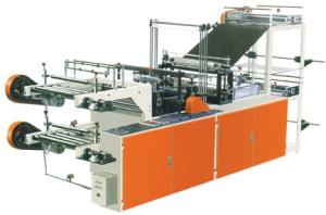 China Heat Sealing Cold Cutting Two Layers Bag Making Equipment High Speed wholesale
