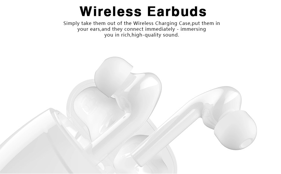 HIFI Sound V5.0 EDR Noise Cancelling Wireless Earbuds TWS Wireless Headset