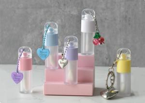 China Flat Cap 4 ml Round Lip Oil Bottle Custom logo Big Brush Lip Gloss Tube wholesale