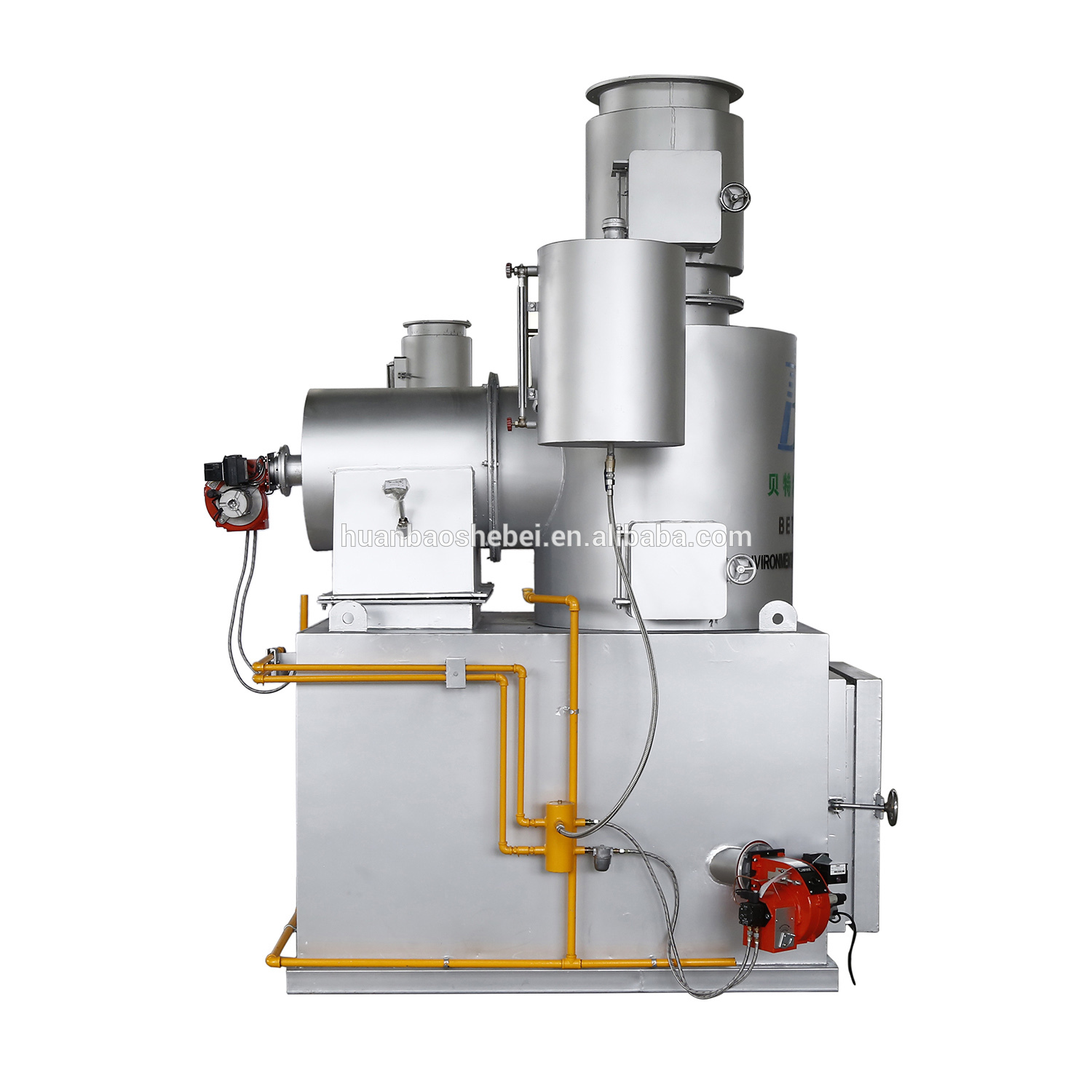 Condition Waste Management Incinerator Burner Cremation Furnace for Manufacturing Plant