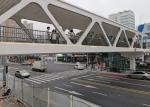 Hot Dip Galvanized Steel Footbridge For Pedestrian Walkways Weatherproof