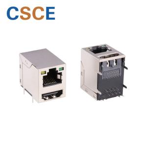 China Industrial HDMI Male To Female Connector / Cat 5E Dual Deck HDMI Connector With LED wholesale