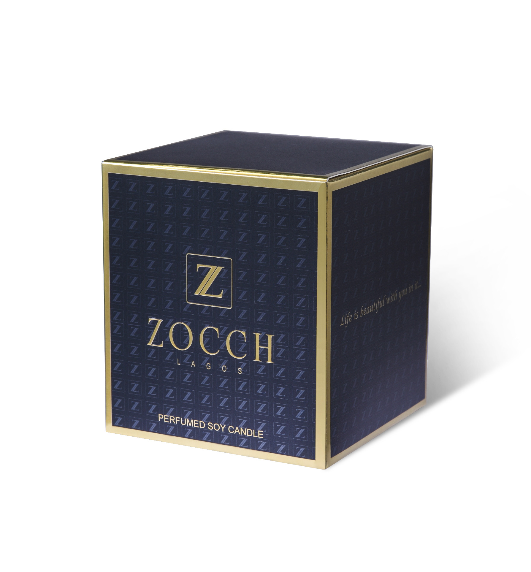 Reverse Tuck End Candle Packaging Box Cosmetic Box Printing Service