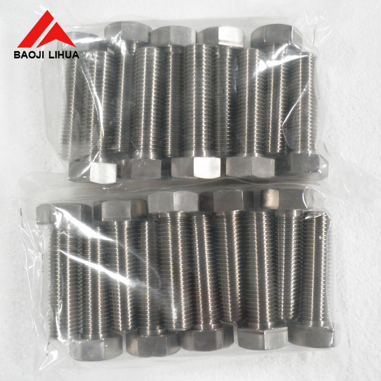 Forged Titanium Stud Bolt Nuts Lightweight Nature/Colored CNC Fasteners With Tolerance 0.13mm