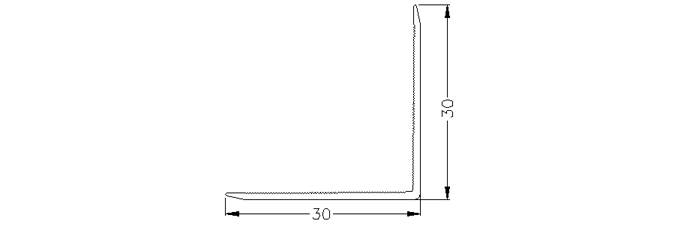 30mm aluminium corner protector