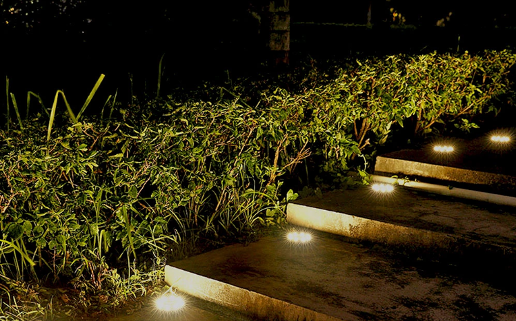 Popular IP65 8 LED Solar garden Lawn Light , Underground outdoor Light for Yard