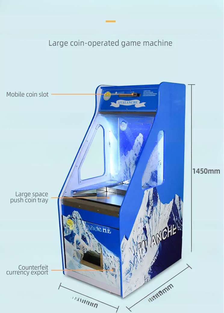 Entertainment Single Person Coin Pusher Game Machine Redemption Game Machine
