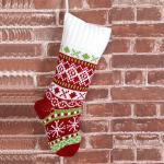 Knitted Christmas Stockings Home Decoration Candy Bag Ornament Christmas Socks