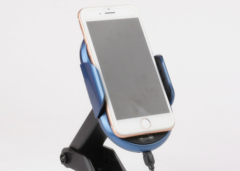 Handlebar Mounted Car Wireless Charger Blue Black ABS PC AC 5V/2A Weight 220g