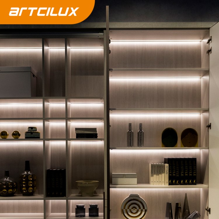 10MM PCB LED Ribbon Light , Slim Aluminum Profile LED Light For Cabinet And Recessed Mounting