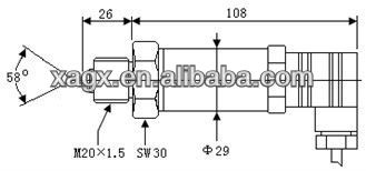 GXPS Water jet machine pressure transducer