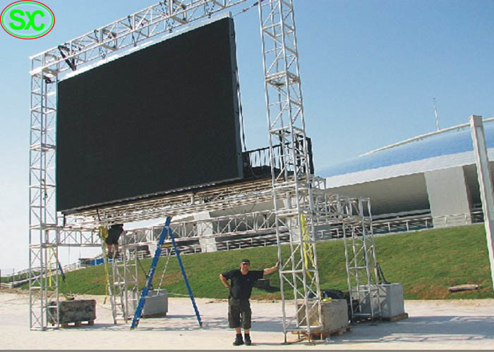 P4 Outdoor Full Color Haning Led Screen Standard Die Cast Aluminum Cabinet