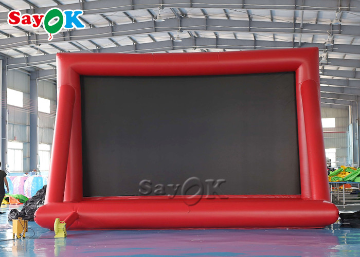 Inflatable Theater Screen Customized 7.25m 24ft Pvc Inflatable Movie Screen Cinema Outdoor Car Parking Lot