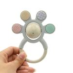 Organic BPA Free OEM 10.5cm Silicone Teething Rattle