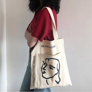 China Reusable Grocery Tote Large Capacity 50cm Canvas Bag wholesale