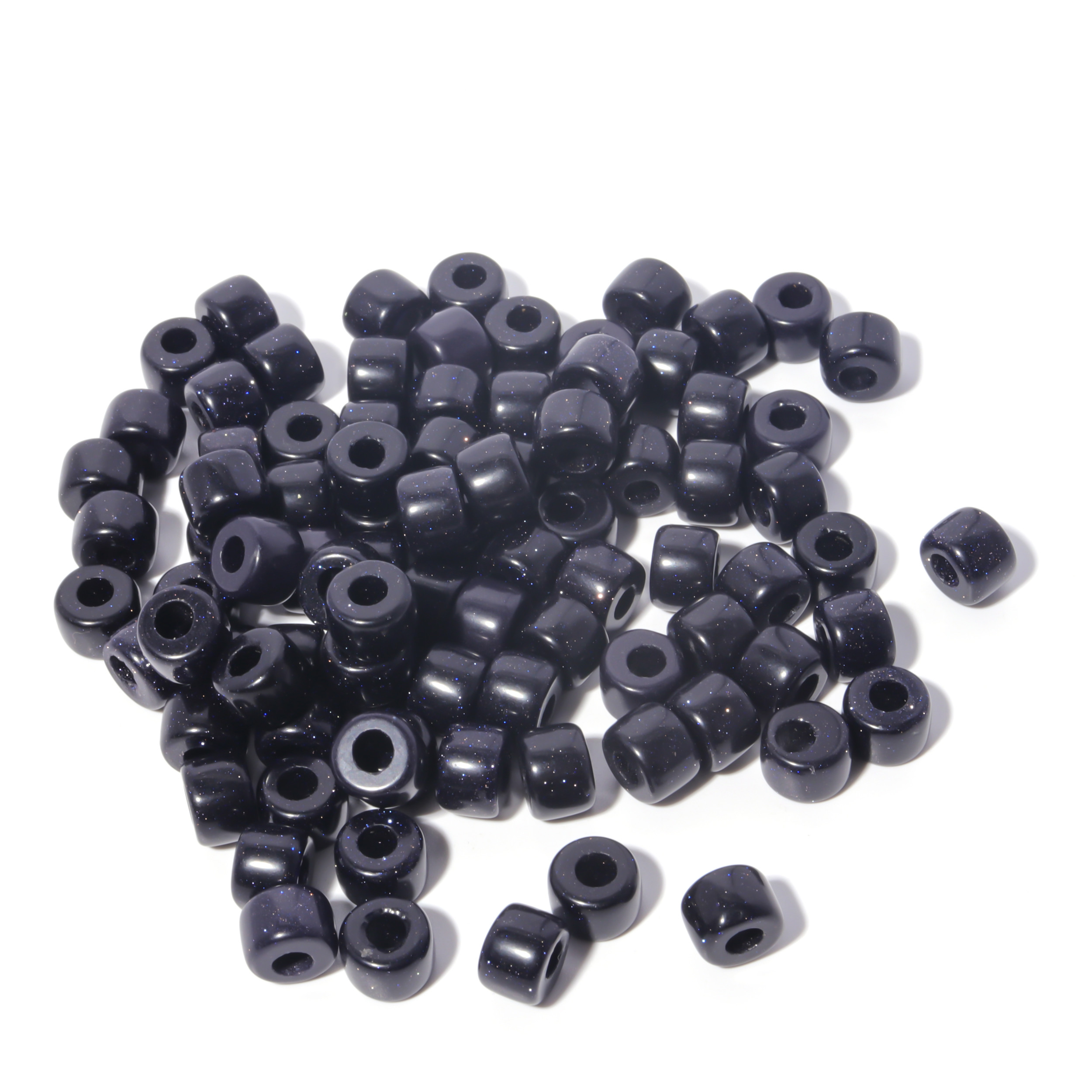100 Colors Gemstone Forte Beads 6*8mm*2.0 Holes DIY Patterns With Rope