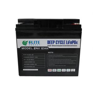 China Rechargeable 24V 12ah EV LiFePO4 Battery Pack For Energy Storage wholesale