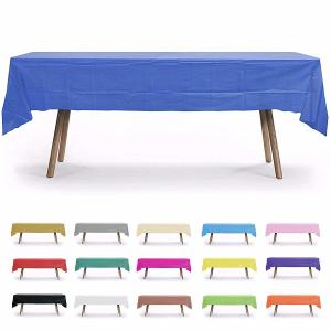 China Embossing PEVA Disposable Solid Table Cover Plain Dyed wholesale