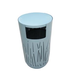 China Round Street Furnitures D493mm H850mm Outdoor Litter Bins wholesale