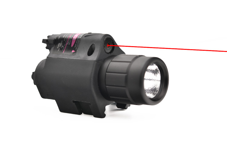 650nm Wave Length 5mw Output Power LED Flashlight and Red Laser Sight