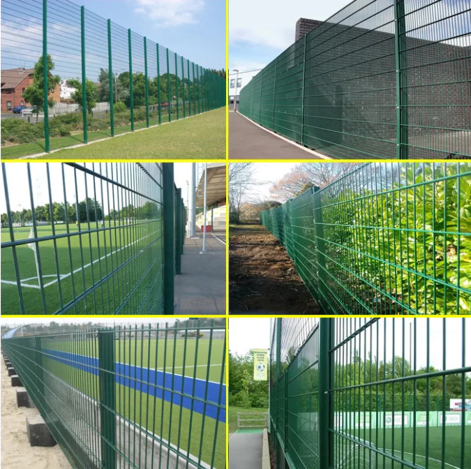 Metal Double Loop Wire Fence 8/6/8mm For Playground OEM 1.8*2.4m