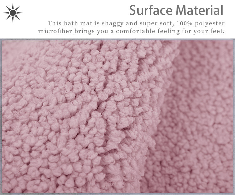 High Pile Ultra Absorbent Latex Backed Bath Mats Anti Skid