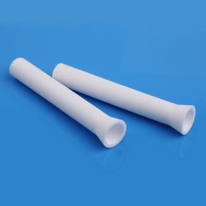 China Collared Ceramic Alumina Tube 96% 99% High Precision Smooth Surface wholesale