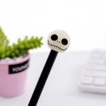 Halloween Gift creative gel ink pen 0.5mm Creative Scary Skeleton Head Model Gel