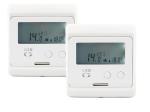 ABS Material Electronic Room Thermostat Temperature Control Gray Backlight