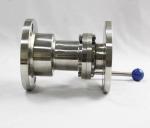 304 Sanitary Welding Butterfly Valve with Non-Negative Pressure Flange Standard