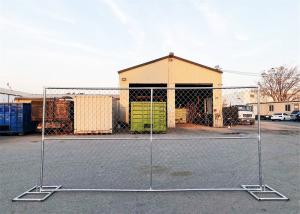 China HDG1.2 oz/ft Construction Chain Link Fence 6'x12 wholesale