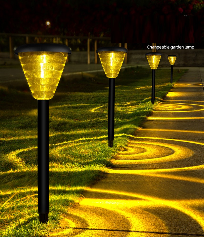 Multiple Color LED Solar Garden Lights for Pathway Lawn Lamp in Landscape Design