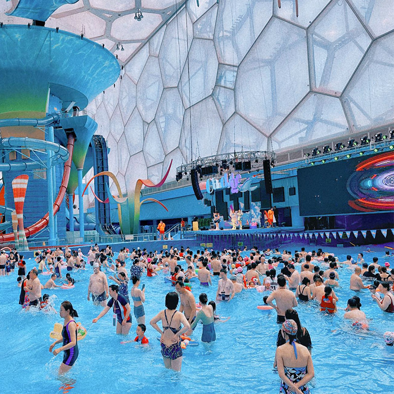 Entertainment Artificial Wave Pool Water Slide Supplier For Resort Hotel
